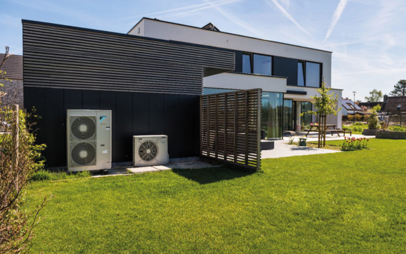 Maison avec pompe à chaleur