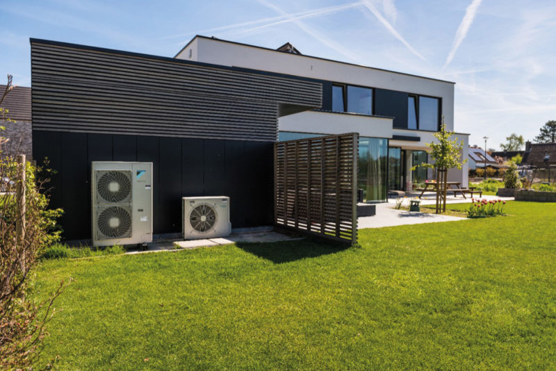 Maison avec pompe à chaleur