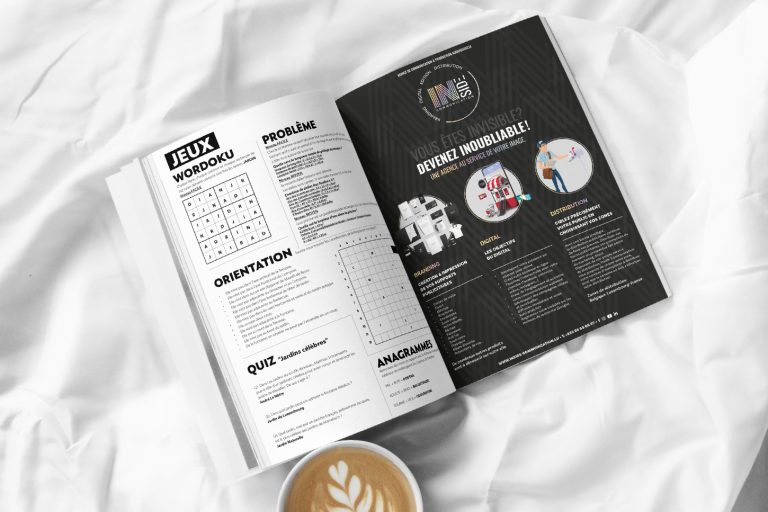 Image d'un magazine à la page des jeux.